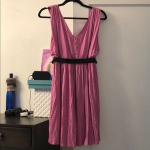 Pink/lilac Ann Taylor Loft cotton jersey dress